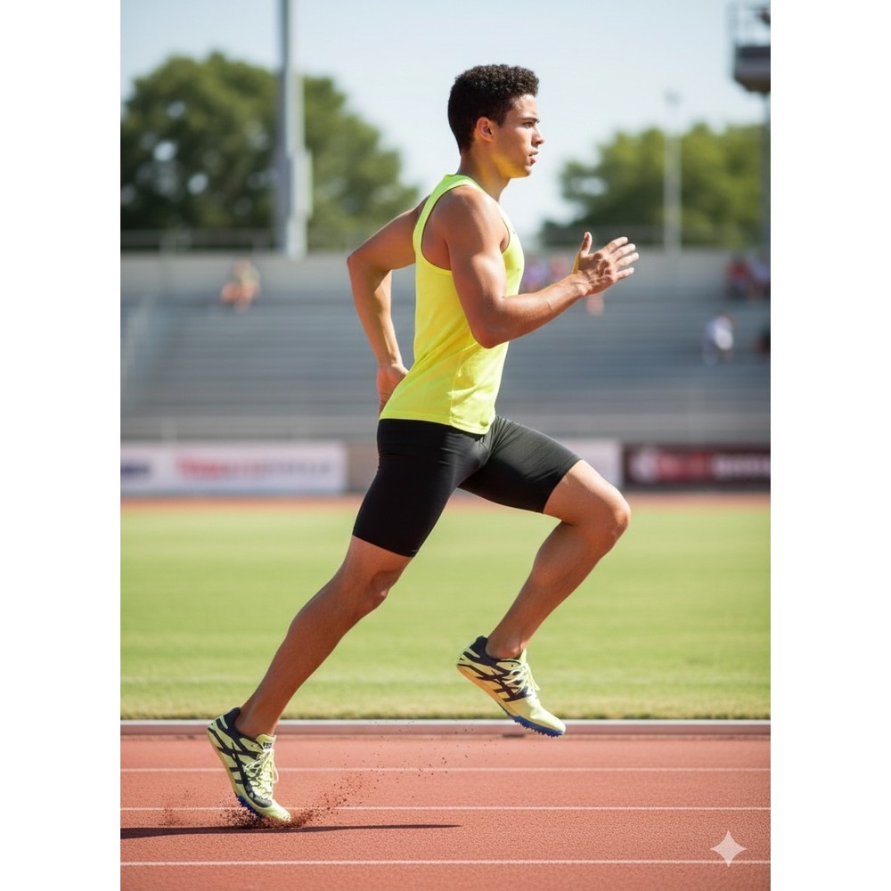 Nike Men's 10.5 Volt Green Black Zoom Rival Racing Spikes Track Field Running